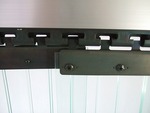 静電透明ノレン 2mm厚 200mm幅 2mmリブ付 B型固定式ハンガーの画像4