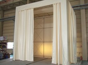 移動式テントキャンバスE5防炎品