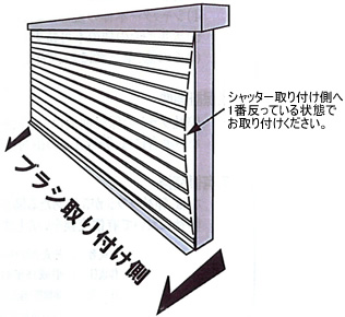 シャッター隙間ブラシ　施工説明の画像2